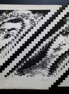 Pablo Picasso Litho Print: Pablo Picasso "Litho Print" PABLO PICASSO (25 October 1881 – 8 April 1973) TITLE: Unknown Material: Print on Paper Signature: PICASSO COA: YESCondition report: This Print in fairly good condition wi