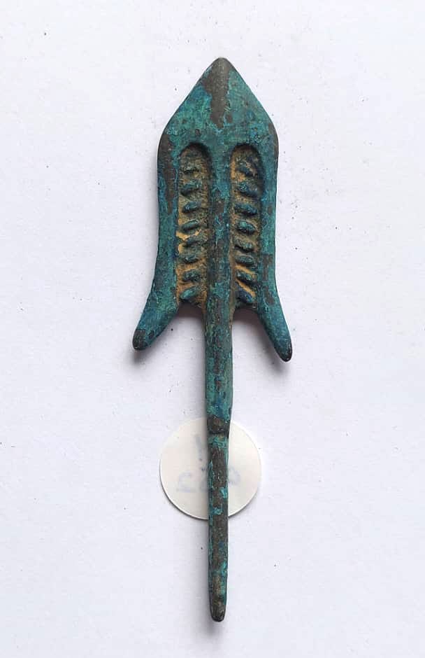 (M052) ANCIENT ROMAN LONGSHOT Bronze Arrowhead (1 of 2)