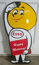 Vintage Esso Happy Motoring! Porcelain Sign by Walker & Co., Detroit - A Collector's Showpiece