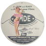 1949 Marilyn Monroe EMDE Products Porcelain Sign - 12" Vintage Photographic Supplies Advertising Col