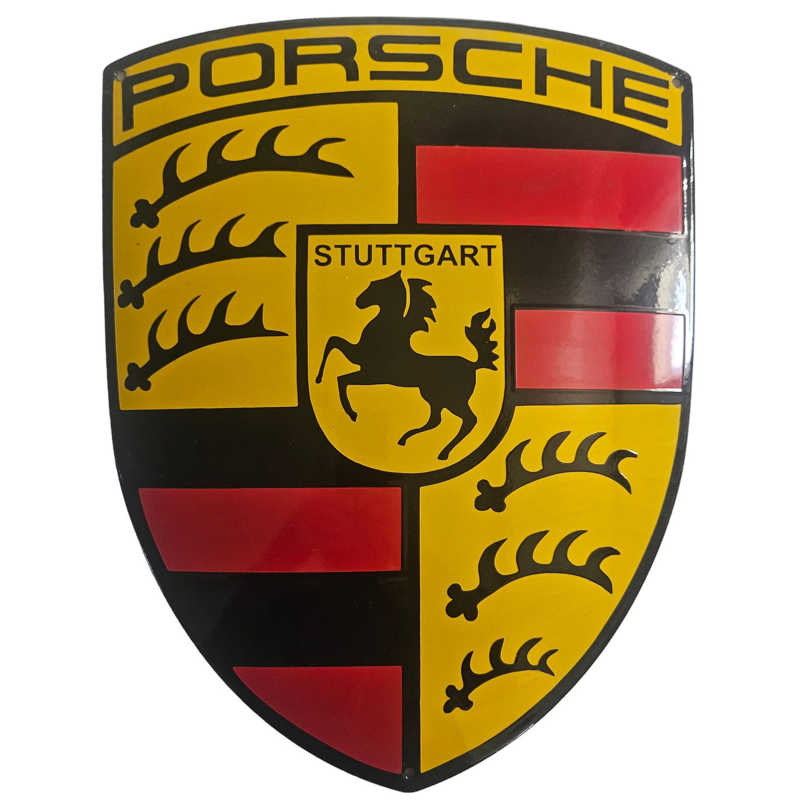 Vintage Porsche Logo Porcelain Sign Automobile Advertising Sign (1 of 4)