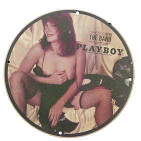 343. Vintage 1970s Playboy Porcelain Sign - Iconic Collectible for Nostalgic Decor