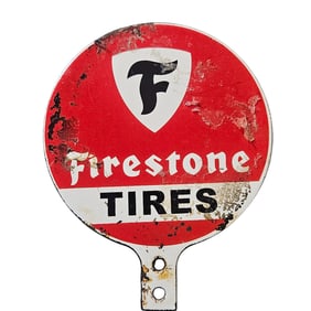 Vintage Firestone Tires Porcelain Sign ? Iconic American Advertising Memorabilia