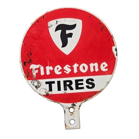 Vintage Firestone Tires Porcelain Sign ? Classic Americana Advertising Collectible