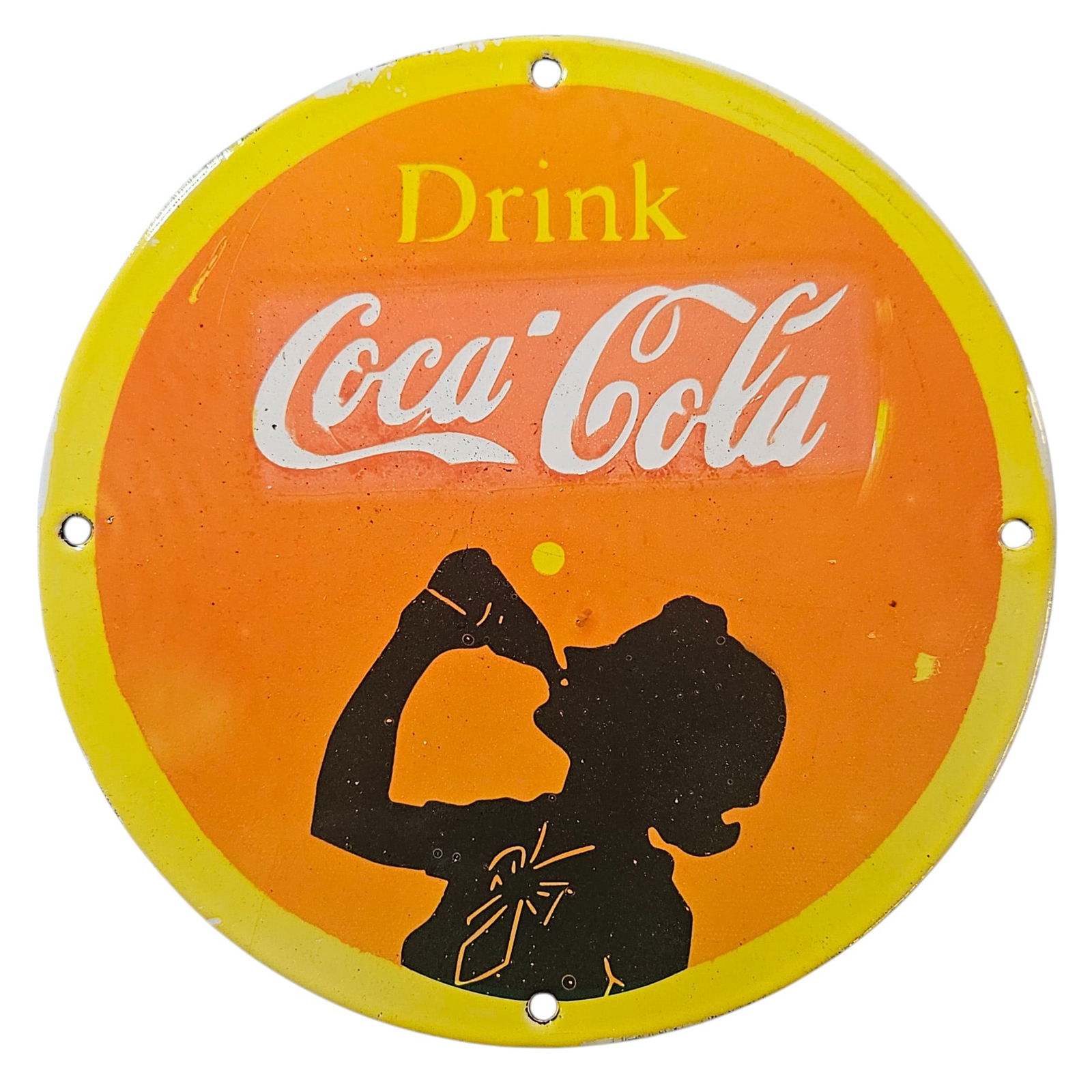 Vintage Coca-Cola Porcelain Sign - A Timeless Classic Collectible (1 of 2)