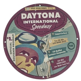Vintage Daytona International Speedway Porcelain Sign ? A Unique Collectible for Racing Fans