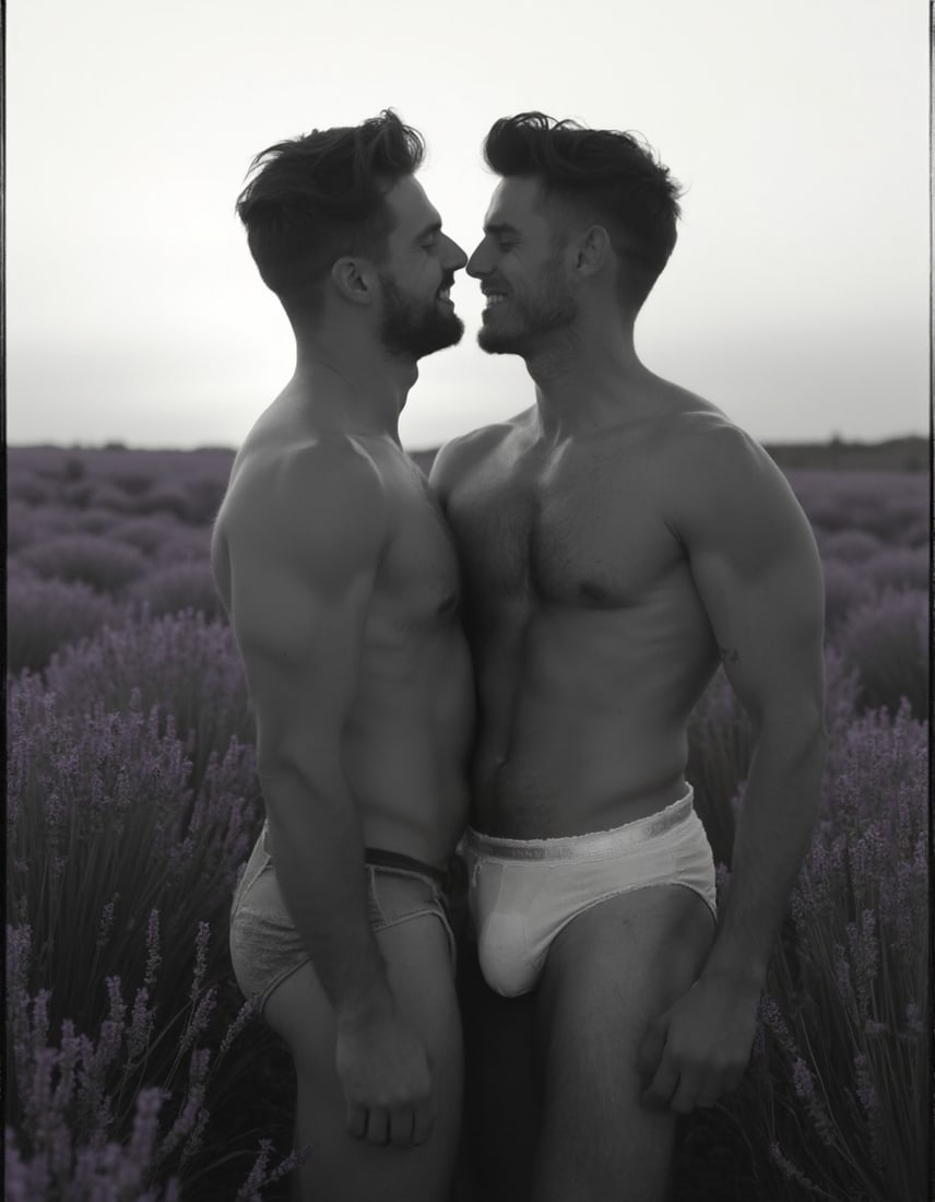 Vintage Beefcake Elegance: Classic Black-and-White Gicl?e Print of Muscular Male Beauty (1 of 1)