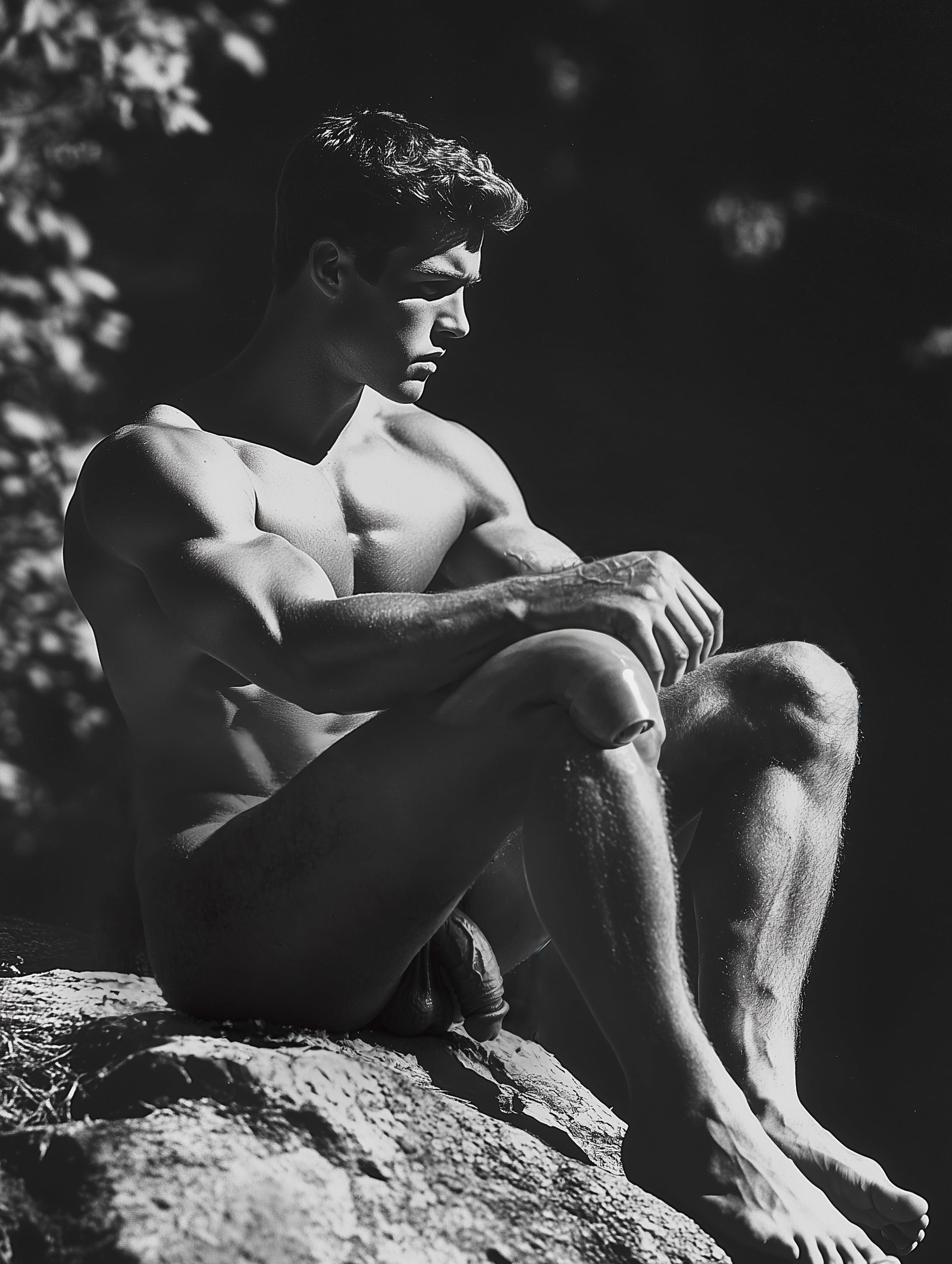 Vintage Beefcake Elegance: Stunning Custom Black-and-White Gicl?e Prints of Male Physique: Immerse yourself in a journey through the golden age of physique photography with our exquisite collection of custom-produced 8"x10" gicl?e prints featuring classic beefcake muscle men. Each piece is 