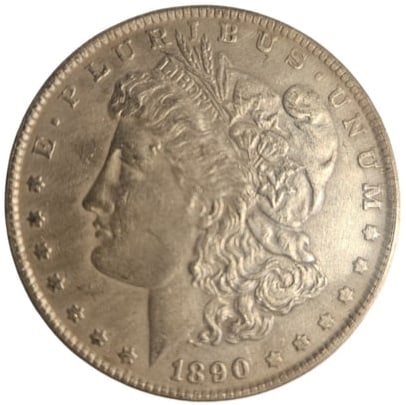 1890-CC Morgan Silver Dollar – Carson City Mintmark – Iconic Key Date 90% Silver Coin (1 of 4)