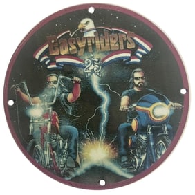 Vintage Easy Riders Porcelain Sign - 25th Anniversary Motorcycle Decor