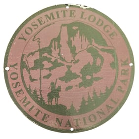 Vintage Yosemite Lodge Porcelain Sign - A Collector?s Treasure from Yosemite National Park