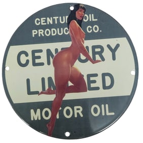 Custom 8-Inch Porcelain Sign: Unique Design Featuring Bold Imagery