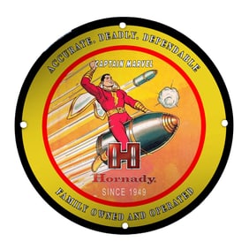 Captivating Vintage Inspiration: Hornady Captain Marvel Porcelain Sign