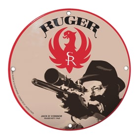 RUGER Legend: Jack O'Connor & the M77 Icon Porcelain Sign