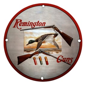 Remington Guns Porcelain Sign: A Striking Tribute to Hunting and Heritage