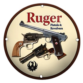 Ruger Pistols & Revolvers Porcelain Sign ? A Shooter?s Iconic Display Piece