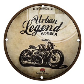 Urban Legend Bobber Porcelain Sign ? Classic Motorcycle Design Since 1923