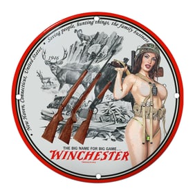 Winchester Hunting Sign: Bold Artwork Combining Tradition and Modernity