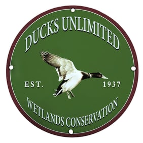 Celebrate Wetland Wonders with the Ducks Unlimited Porcelain Sign: A Classic Tribute