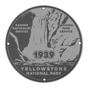 1939 Yellowstone National Park Sign - Ranger Naturalist Service Tribute