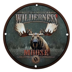 Majestic North American Moose Sign - Wilderness Adventure Decor