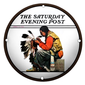 Native American Craftsmanship in Porcelain: The Saturday Evening Post Sign (1926)