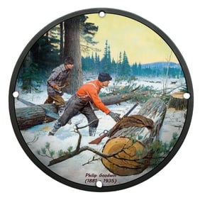 Dynamic Forest Adventure: Hunting Scene by Philip Goodwin (1881-1935)