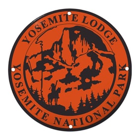 Yosemite Lodge Porcelain Sign: Vibrant Tribute to Yosemite National Park