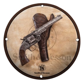 Smith & Wesson Revolver Porcelain Sign: Embodying Timeless Craftsmanship and Heritage