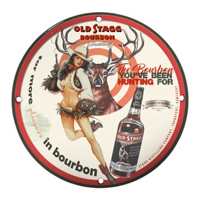 Vintage Old Stagg Bourbon Porcelain Sign: The Bourbon You've Been Hunting For