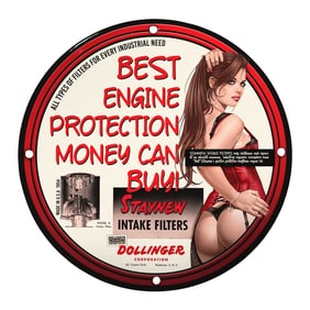 Vintage Porcelain Sign: Best Engine Protection Money Can Buy - Staynew Intake Filters