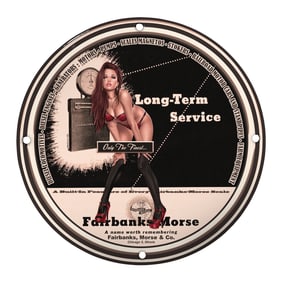 Vintage Fairbanks Morse Porcelain Sign: Long-Term Service & Iconic Design