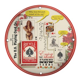 Vintage Bicycle Playing Cards Porcelain Sign ? Enter the World of Classic Card Games