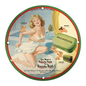 Vintage Palmolive Soap Sign: Timeless Beauty & Bath Essentials