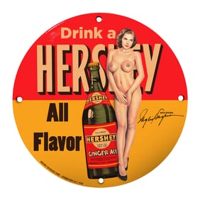 Vintage Hershey Beverage Sign: A Retro Icon for Collectors and Enthusiasts