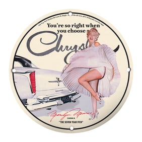Marilyn Monroe Vintage Chrysler Art: A Timeless Icon in Classic Advertising