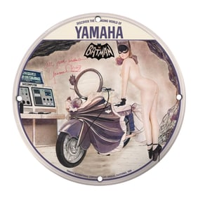 Unique Yamaha Batman Collectible: Elle Liberace-Inspired Vintage Art Piece