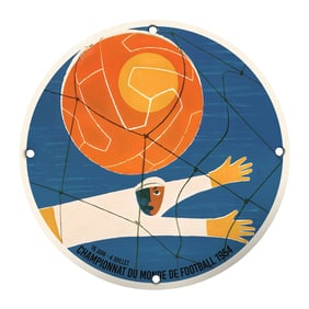 Vintage 1954 World Cup Soccer Art Print - Celebrating Football History