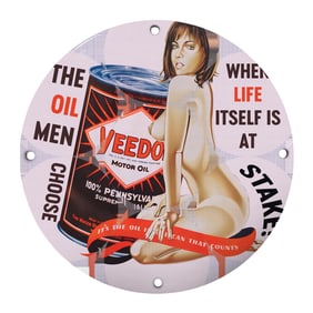 Vintage Veedo Motor Oil Sign: A Unique Collectible for Retro Enthusiasts