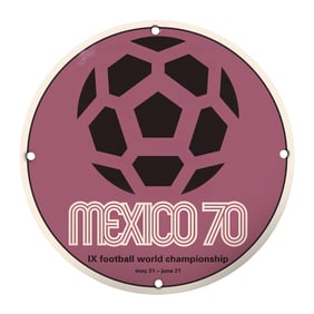 Collectible Mexico 70 IX Football World Championship Wall Decor - Vintage Soccer Memorabilia