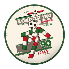 Vintage 1990 World Cup Football Art: A Tribute to the Italian Soccer Legacy