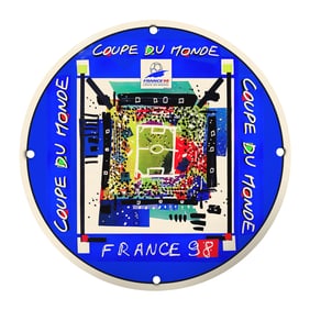 Limited Edition France 98 FIFA World Cup Art Piece - Iconic Souvenir for Soccer Fans