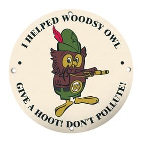 Embrace Eco-Friendliness with Vintage Woodsy Owl Sign ? Stand Out & Promote Conservation!