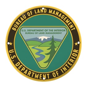 Bureau of Land Management Official Emblem: Preserve, Protect, and Use Natural Resources Wisely