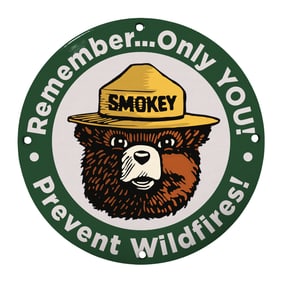 Protect Our Forests: Smokey Bear Sign for Wildfire Prevention Awareness