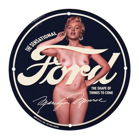 Iconic Marilyn Monroe Ford Sign ? A Timeless Collector's Item for Automotive and Hollywood