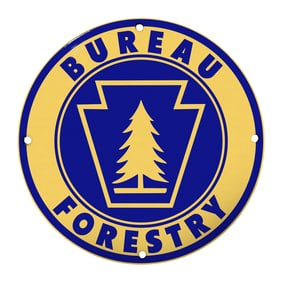 Vintage Bureau of Forestry Sign - A Classic Piece of Environmental Heritage