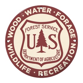 Vintage U.S. Forest Service Sign - Perfect for Nature Lovers & Collectors