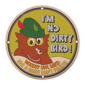 Vintage Woodsy Owl Sign: Promote a Clean Environment with Classic Charm