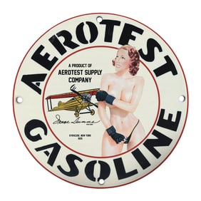 Vintage Aerotest Gasoline Sign ? A Stunning Piece for Collectors and Enthusiasts
